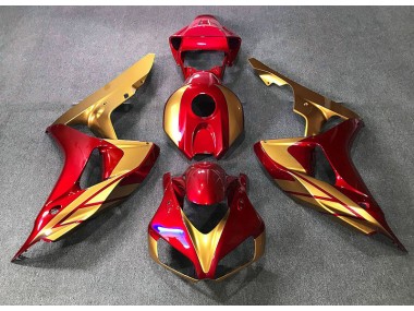 2006-2007 Rot & Gold Honda CBR1000RR Motorrad Verkleidungen