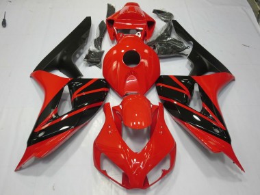 2006-2007 Rot & Schwarz Honda CBR1000RR Motorrad Verkleidungen