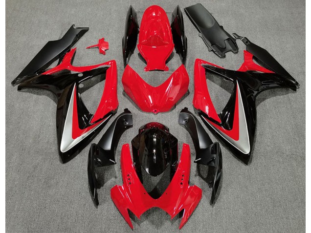 2006-2007 Rot Schwarz OEM-Stil Suzuki GSXR 600-750 Motorrad Verkleidungen 2006-2007 Rot Schwarz OEM-Stil Suzuki GSXR 600-750 Motorrad Verkleidungen
