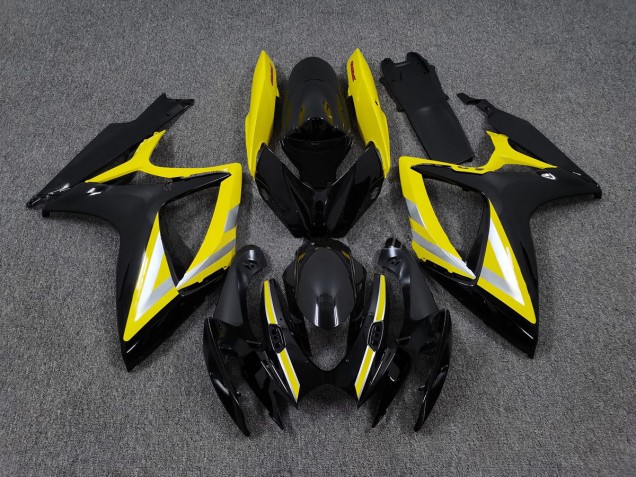 2006-2007 Schwarz & Gelb OEM Stil Suzuki GSXR 600-750 Motorrad Verkleidungen