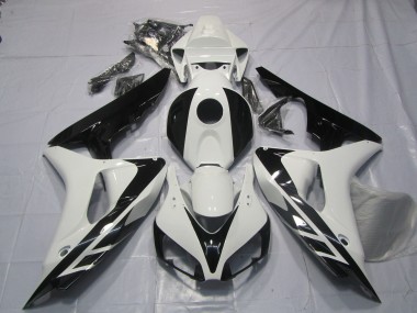 2006-2007 Schwarz & Weiß OEM Stil Keine Aufkleber Honda CBR1000RR Motorrad Verkleidungen