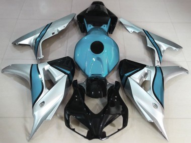 2006-2007 Silber & Hellblau Kundenspezifisch Honda CBR1000RR Motorrad Verkleidungen
