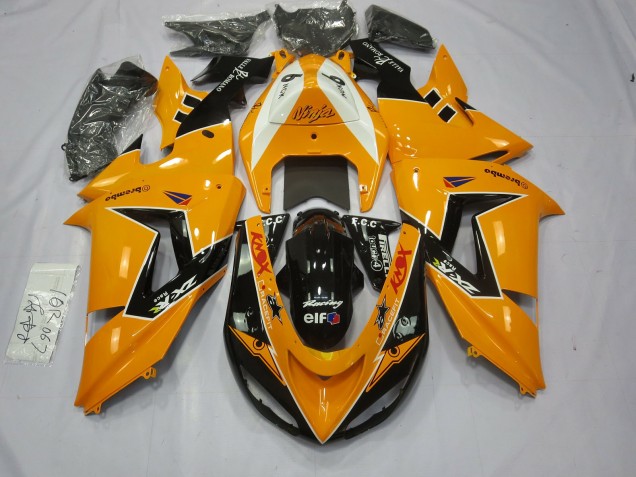 2006-2007 Spezial Orange Kawasaki ZX10R Motorrad Verkleidungen 2006-2007 Spezial Orange Kawasaki ZX10R Motorrad Verkleidungen