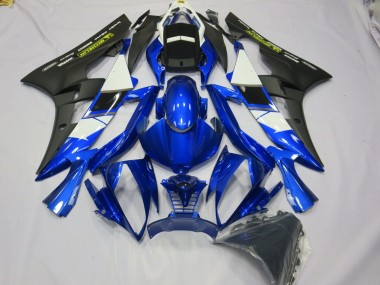 2006-2007 Tiefes Blau Mit Gelbem Aufkleber Yamaha R6 Motorrad Verkleidungen