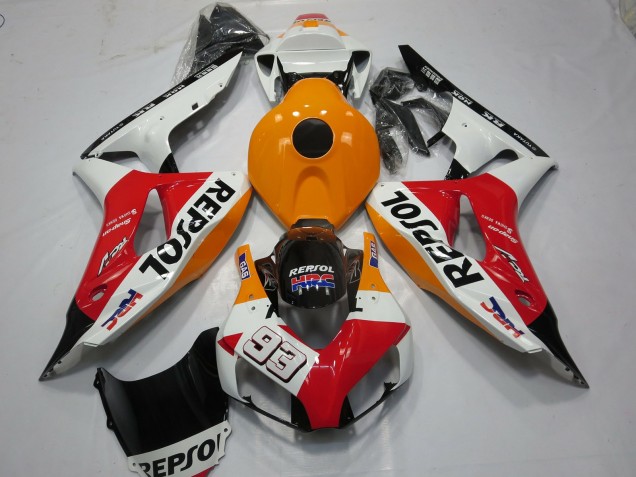 2006-2007 White Repsol 93 Honda CBR1000RR Motorrad Verkleidungen