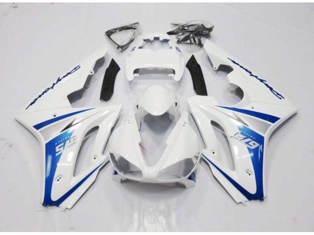 2006-2008 Weiß-Blau-Stil Triumph Daytona 675 Motorrad Verkleidungen