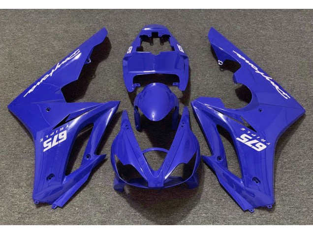 2006-2008 Glänzend Blau Triumph Daytona 675 Motorrad Verkleidungen