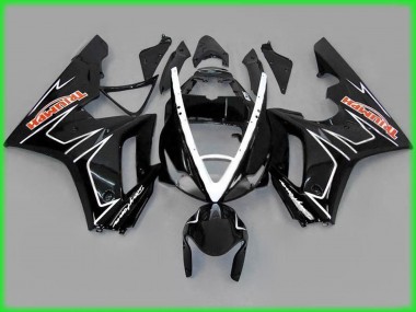 2006-2008 Schwarz Gold Triumph Daytona 675 Motorrad Verkleidungen