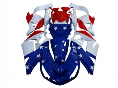 2006-2011 Amerikanische Flagge Kawasaki ZX14R Motorrad Verkleidungen