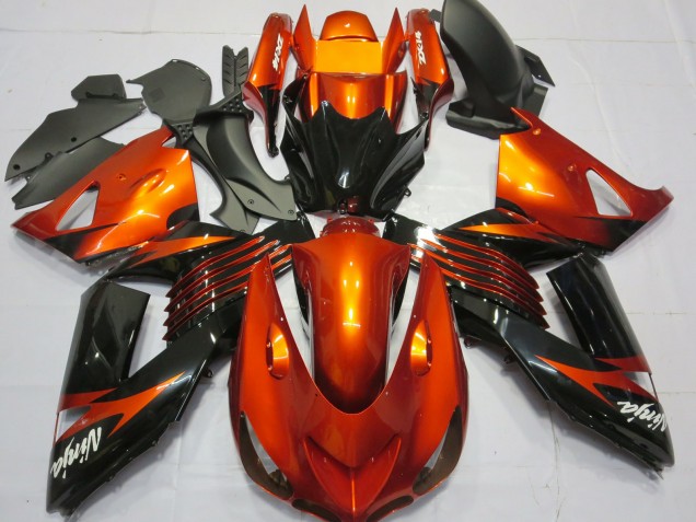2006-2011 Grün Schwarz Kawasaki ZX14R Motorrad Verkleidungen 2006-2011 Grün Schwarz Kawasaki ZX14R Motorrad Verkleidungen