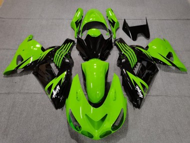 2006-2011 Limettengrün & Schwarz Kawasaki ZX14R Motorrad Verkleidungen