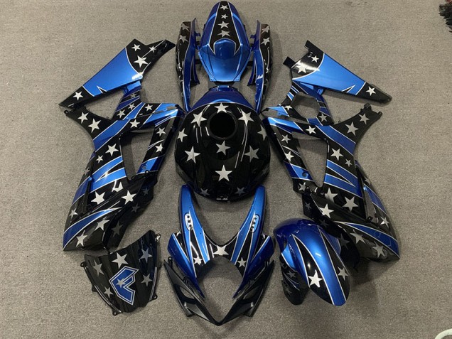 2007-2008 Benutzerdefinierter Perlenstern-Stil Suzuki GSXR 1000 Motorrad Verkleidungen