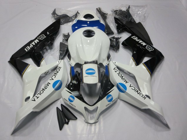 2007-2008 Blau Konica Minolta & Schwarz Honda CBR600RR Motorrad Verkleidungen 2007-2008 Blau Konica Minolta & Schwarz Honda CBR600RR Motorrad Verkleidungen