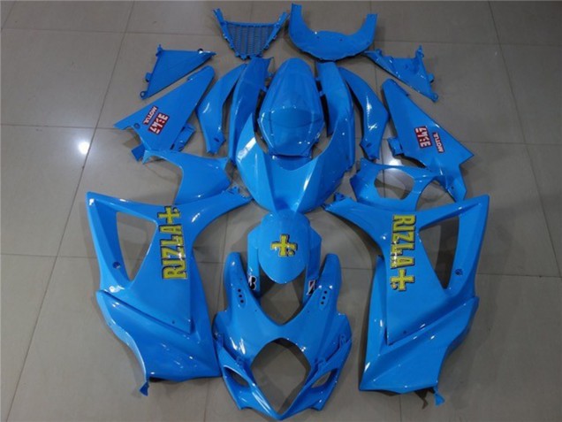 2007-2008 Blau Rizla Suzuki GSXR 1000 Motorrad Verkleidungen