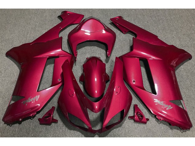 2007-2008 Candy Rot Kawasaki ZX6R Motorrad Verkleidungen 2007-2008 Candy Rot Kawasaki ZX6R Motorrad Verkleidungen