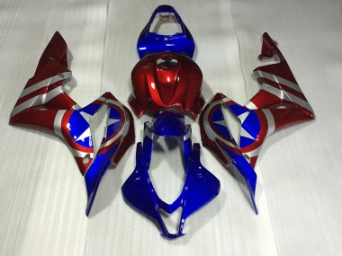 2007-2008 Captain America Honda CBR600RR Motorrad Verkleidungen