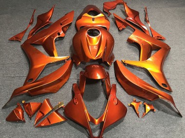 2007-2008 Flaches Orange Honda CBR600RR Motorrad Verkleidungen