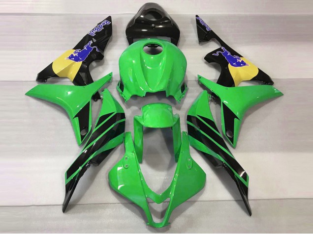 2007-2008 Grün & Blau Bull Honda CBR600RR Motorrad Verkleidungen 2007-2008 Grün & Blau Bull Honda CBR600RR Motorrad Verkleidungen