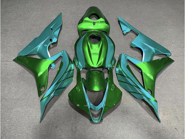 2007-2008 Grün-Blaugrün Honda CBR600RR Motorrad Verkleidungen 2007-2008 Grün-Blaugrün Honda CBR600RR Motorrad Verkleidungen