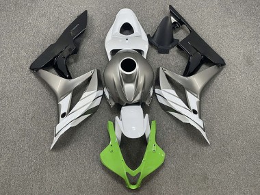 2007-2008 Grün-Weiß & Grau Honda CBR600RR Motorrad Verkleidungen