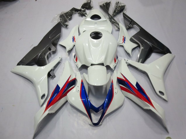2007-2008 Weiß HRC Honda CBR600RR Motorrad Verkleidungen