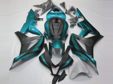 2007-2008 Hellblau & Matt Schwarz Honda CBR600RR Motorrad Verkleidungen