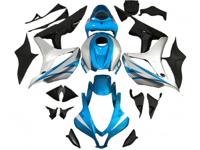 2007-2008 Hellblau & Silber OEM Stil Honda CBR600RR Motorrad Verkleidungen 2007-2008 Hellblau & Silber OEM Stil Honda CBR600RR Motorrad Verkleidungen