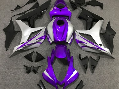 2007-2008 Lila-Silber-Stil OEM Honda CBR600RR Motorrad Verkleidungen