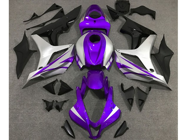2007-2008 Lila-Silber-Stil OEM Honda CBR600RR Motorrad Verkleidungen 2007-2008 Lila-Silber-Stil OEM Honda CBR600RR Motorrad Verkleidungen