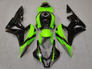 2007-2008 Limettengrün & Schwarz Honda CBR600RR Motorrad Verkleidungen