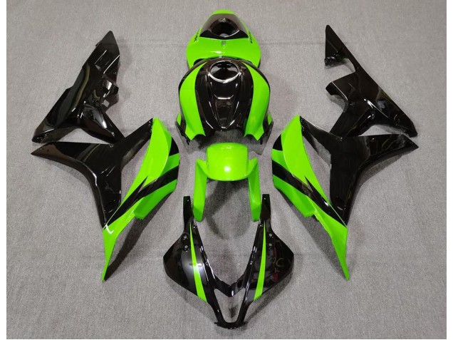 2007-2008 Limettengrün & Schwarz Honda CBR600RR Motorrad Verkleidungen