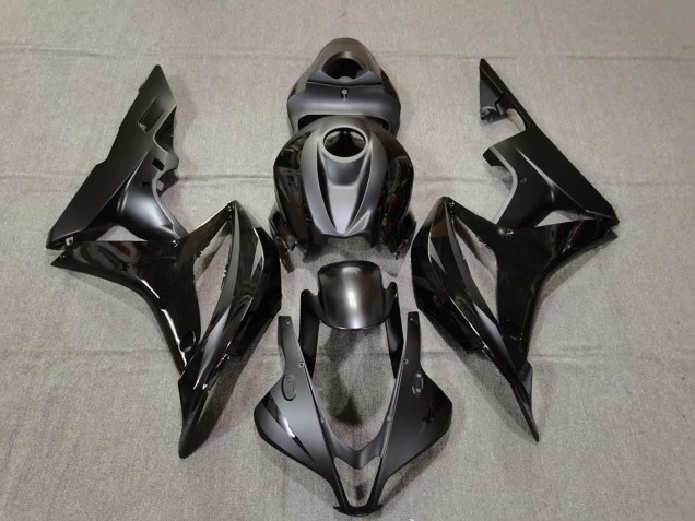 2007-2008 Matt & Glänzend Schwarz Honda CBR600RR Motorrad Verkleidungen 2007-2008 Matt & Glänzend Schwarz Honda CBR600RR Motorrad Verkleidungen
