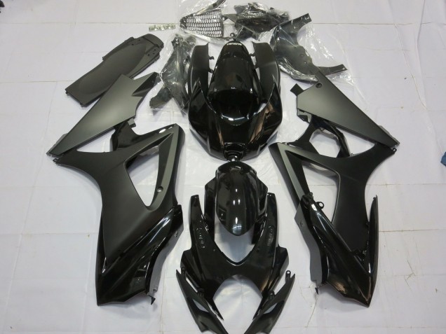 2007-2008 Matt Schwarz Glänzend Schwarz Suzuki GSXR 1000 Motorrad Verkleidungen 2007-2008 Matt Schwarz Glänzend Schwarz Suzuki GSXR 1000 Motorrad Verkleidungen