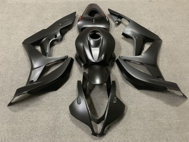 2007-2008 Matt Schwarz Honda CBR600RR Motorrad Verkleidungen