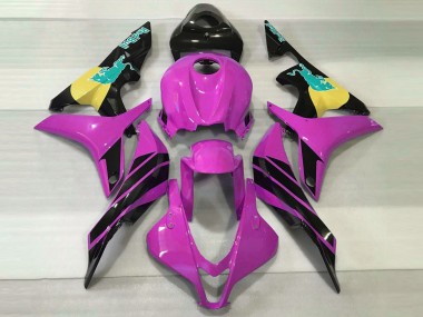 2007-2008 Rosa & Blaugrün Bull Honda CBR600RR Motorrad Verkleidungen