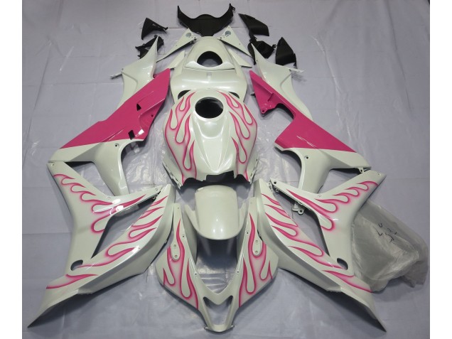 2007-2008 Rosa Flamme Honda CBR600RR Motorrad Verkleidungen 2007-2008 Rosa Flamme Honda CBR600RR Motorrad Verkleidungen