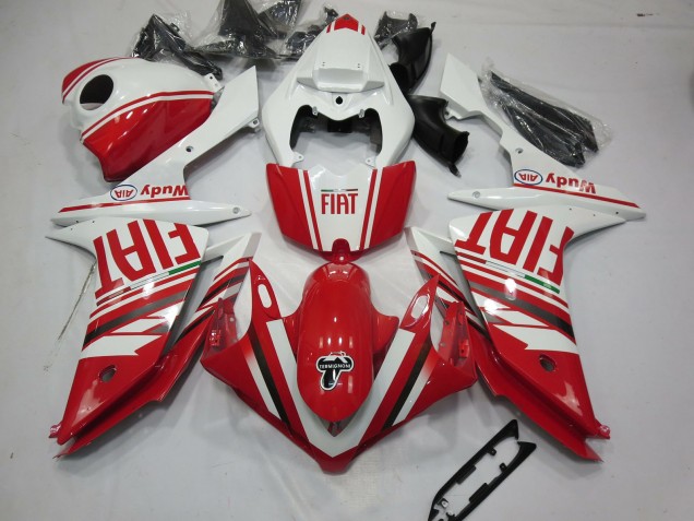 2007-2008 Rot Fiat Yamaha R1 Motorrad Verkleidungen 2007-2008 Rot Fiat Yamaha R1 Motorrad Verkleidungen
