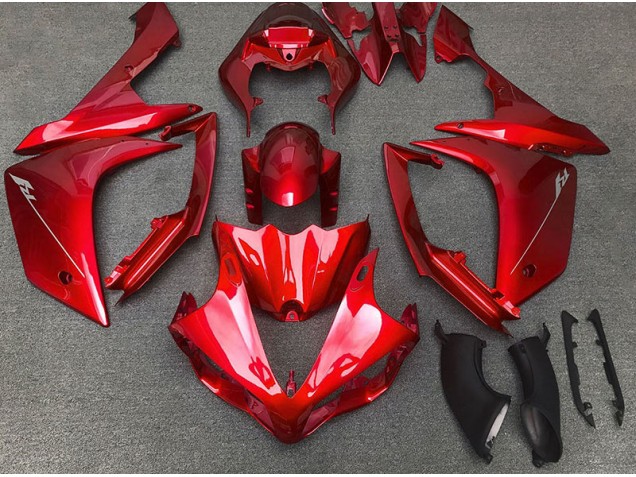 2007-2008 Rot Glänzend Yamaha R1 Motorrad Verkleidungen