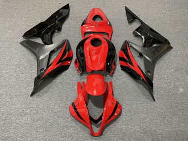 2007-2008 Rot OEM Stil & Grau Honda CBR600RR Motorrad Verkleidungen