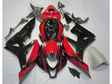 2007-2008 Rot & Schwarz OEM-Design Honda CBR600RR Motorrad Verkleidungen