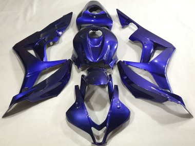 2007-2008 Tiefes Blau Schlicht Honda CBR600RR Motorrad Verkleidungen