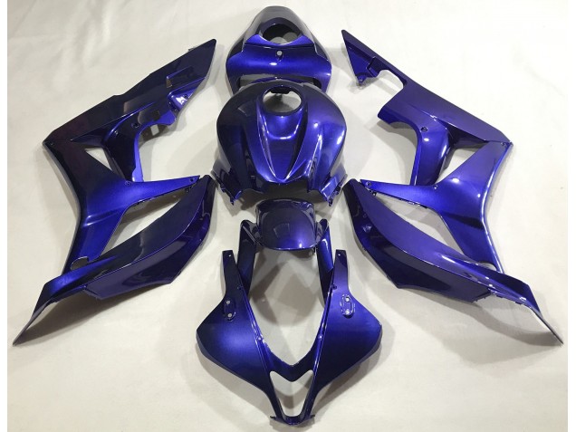 2007-2008 Tiefes Blau Schlicht Honda CBR600RR Motorrad Verkleidungen