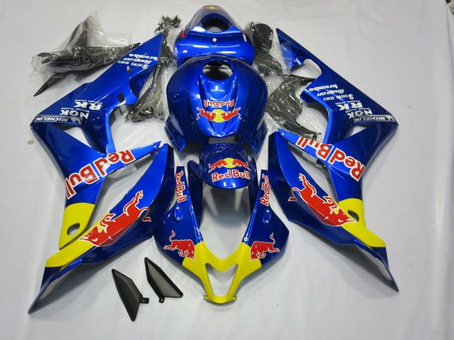 2007-2008 Tiefes Blaurot Bull Honda CBR600RR Motorrad Verkleidungen 2007-2008 Tiefes Blaurot Bull Honda CBR600RR Motorrad Verkleidungen