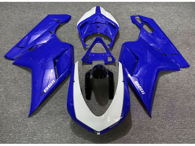 2007-2014 Glänzend Blau Sp Ducati 848 1098 1198 Motorrad Verkleidungen