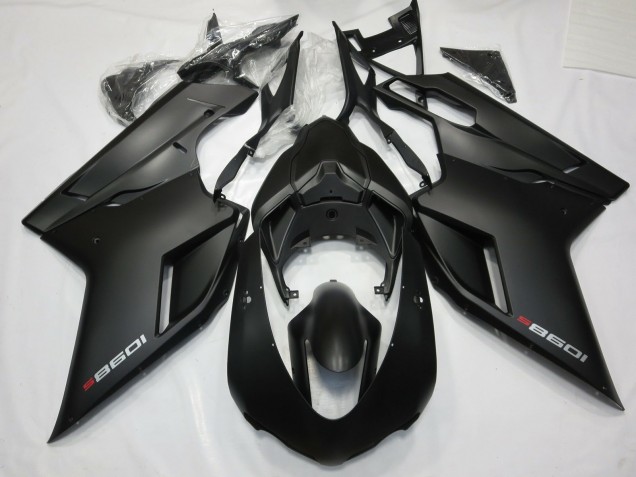 2007-2014 Matt Schwarz Mit Rot Ducati 848 1098 1198 Motorrad Verkleidungen 2007-2014 Matt Schwarz Mit Rot Ducati 848 1098 1198 Motorrad Verkleidungen