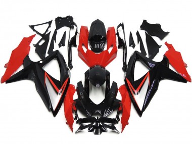 2008-2010 Benutzerdefiniert Rot OEM Stil Suzuki GSXR 600-750 Motorrad Verkleidungen