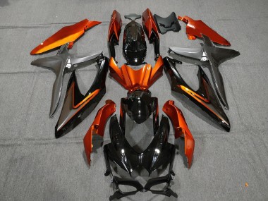 2008-2010 Gebranntes Orange OEM Stil Suzuki GSXR 600-750 Motorrad Verkleidungen