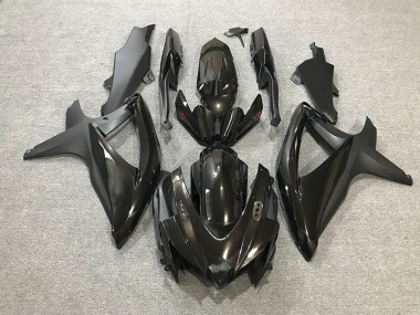2008-2010 Glanz/Matt Schwarz Suzuki GSXR 600-750 Motorrad Verkleidungen