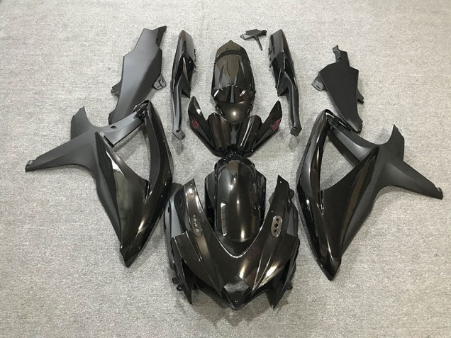 2008-2010 Glanz/Matt Schwarz Suzuki GSXR 600-750 Motorrad Verkleidungen