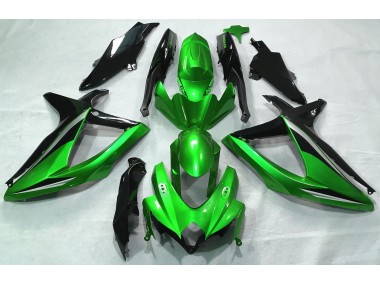 2008-2010 Glänzend Grün Suzuki GSXR 600-750 Motorrad Verkleidungen